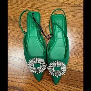 Brand new with tags Zara flat mules